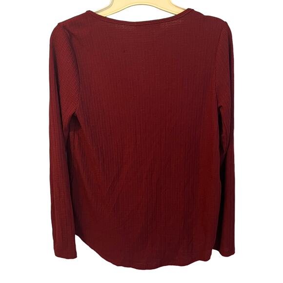 White Willow NWT Textured Button Front Blouse Top Size XS Long Sleeve - Picture 3 of 10
